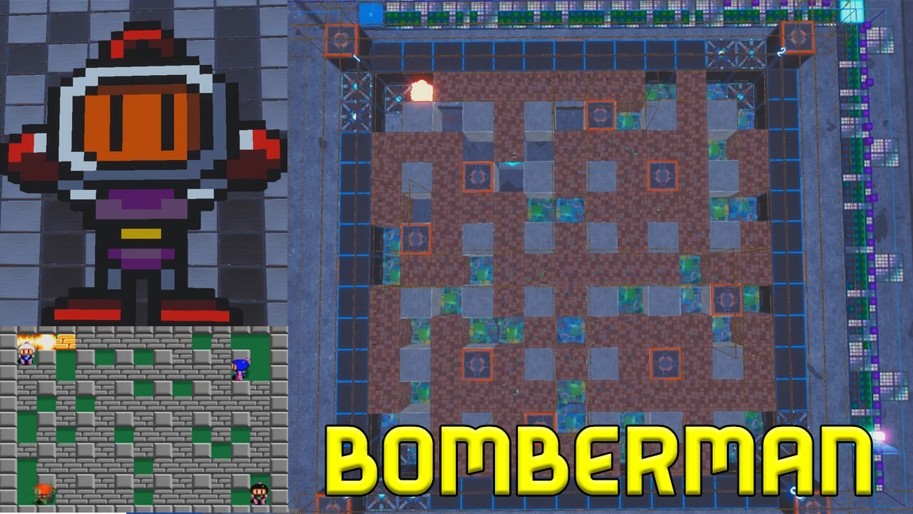 BOMBERMAN 4 PLAYERS GAME BY MALLOUMARIO