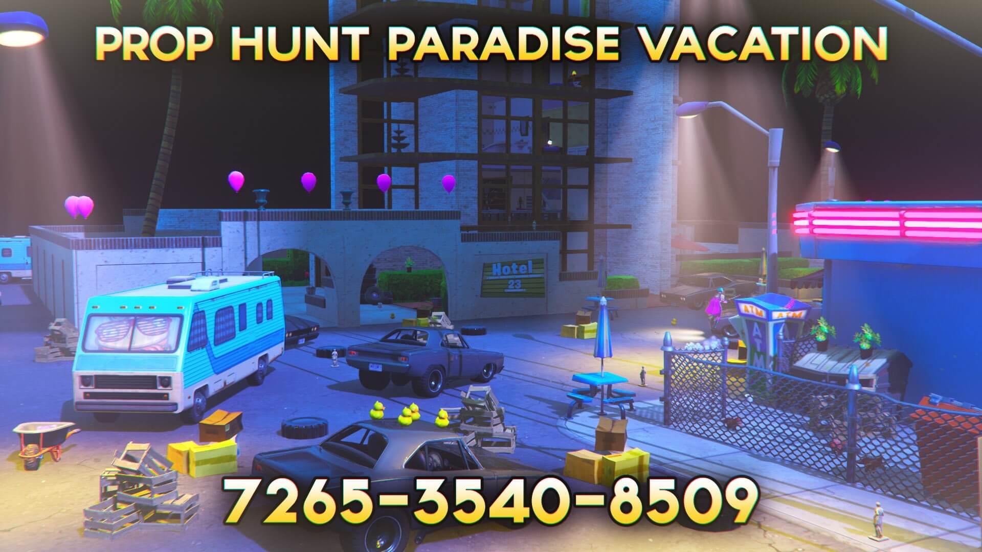 PROP HUNT: PARADISE VACATION BY @ZYREMS